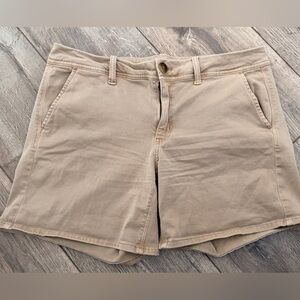 American Eagle Outfitters Beige/Tan Cotton Bermuda Shorts